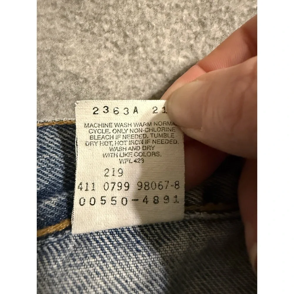 Vintage Levi's 550 Men's 36x32 Straight Leg Relaxed Fit Jeans Denim Y2K 90's
